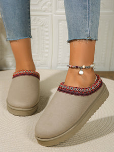 Round Toe Platform Slippers (multiple color options)