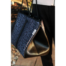 Load image into Gallery viewer, The Marissa - Black Leopard Neoprene Tote
