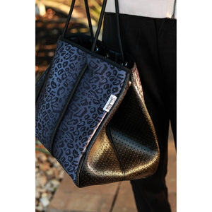 The Marissa - Black Leopard Neoprene Tote