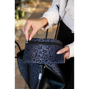 The Marissa - Black Leopard Neoprene Tote