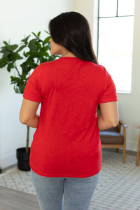 Sophie Pocket Short Sleeve Tee - Red