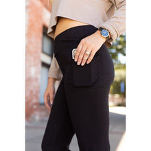 Load image into Gallery viewer, The Liz - Crossover 30&quot;  Bootcut Leggings with Pockets - Luxe by Julia Rose®
