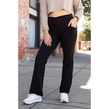 Load image into Gallery viewer, The Liz - Crossover 30&quot;  Bootcut Leggings with Pockets - Luxe by Julia Rose®
