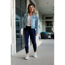 Load image into Gallery viewer, Navy Full-Length with Pocket Leggings - Luxe by Julia Rose®
