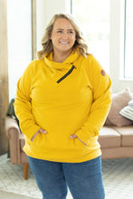 Load image into Gallery viewer, Classic Zoey Zip Cowl Sweatshirt - Mustard
