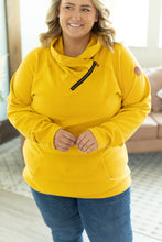 Load image into Gallery viewer, Classic Zoey Zip Cowl Sweatshirt - Mustard
