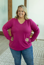 Load image into Gallery viewer, Leah Long Sleeve Top - Magenta
