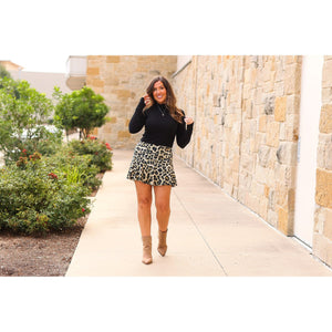 The Kylie Leopard Skort