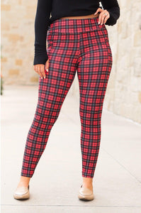 The Holly Plaid Leggings - ROUND 2