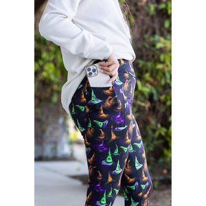 The Winifred Witches Hats Full Length Leggings - Luxe Leggings by Julia Rose®