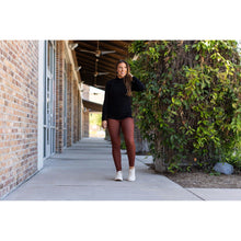 Load image into Gallery viewer, The Autumn Houndstooth Full Length Leggings with Pockets  - Luxe Leggings by Julia Rose®
