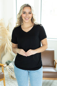 Sophie Pocket Short Sleeve Tee - Black