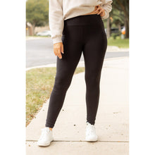 Load image into Gallery viewer, BLACK FULL-LENGTH Leggings with POCKET   - Luxe by Julia Rose®
