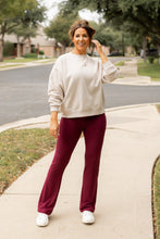 Load image into Gallery viewer, The Maeve - 30&quot;  MAROON Bootcut Leggings with Pockets* - Luxe by Julia Rose®
