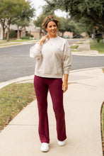 Load image into Gallery viewer, The Maeve - 30&quot;  MAROON Bootcut Leggings with Pockets* - Luxe by Julia Rose®
