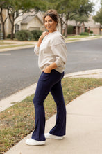 Load image into Gallery viewer, The Mila - 30&quot;  NAVY Bootcut Leggings with Pockets* - Luxe by Julia Rose®
