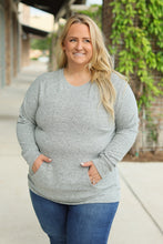 Load image into Gallery viewer, Hannah Pocket Pullover Top - Grey
