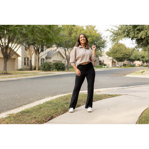 The Liz - Crossover 30"  Bootcut Leggings with Pockets - Luxe by Julia Rose®