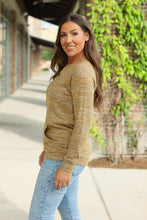 Load image into Gallery viewer, Hannah Pocket Pullover Top - Mustard
