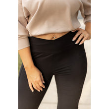 Load image into Gallery viewer, The Liz - Crossover 30&quot;  Bootcut Leggings with Pockets - Luxe by Julia Rose®
