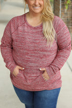 Load image into Gallery viewer, Hannah Pocket Pullover Top - Red
