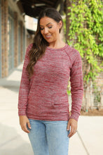 Load image into Gallery viewer, Hannah Pocket Pullover Top - Red
