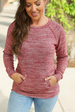 Load image into Gallery viewer, Hannah Pocket Pullover Top - Red
