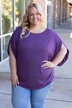 Load image into Gallery viewer, Darcy Dolman - Dark Purple | Women&#39;s Flowy Top
