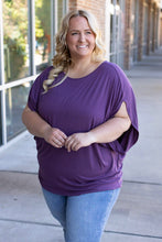 Load image into Gallery viewer, Darcy Dolman - Dark Purple | Women&#39;s Flowy Top
