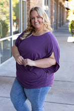 Load image into Gallery viewer, Darcy Dolman - Dark Purple | Women&#39;s Flowy Top
