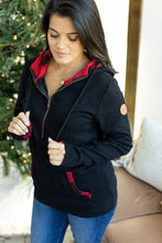 Load image into Gallery viewer, Avery Accent HalfZip Hoodie - Buffalo Plaid
