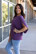 Load image into Gallery viewer, Darcy Dolman - Dark Purple | Women&#39;s Flowy Top
