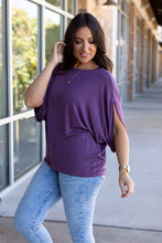 Load image into Gallery viewer, Darcy Dolman - Dark Purple | Women&#39;s Flowy Top
