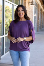 Load image into Gallery viewer, Darcy Dolman - Dark Purple | Women&#39;s Flowy Top
