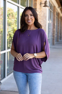 Darcy Dolman - Dark Purple | Women's Flowy Top