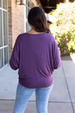 Load image into Gallery viewer, Darcy Dolman - Dark Purple | Women&#39;s Flowy Top
