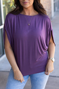 Darcy Dolman - Dark Purple | Women's Flowy Top