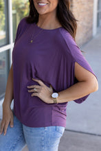 Load image into Gallery viewer, Darcy Dolman - Dark Purple | Women&#39;s Flowy Top
