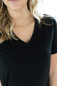 Olivia Short Sleeve Tee - Black