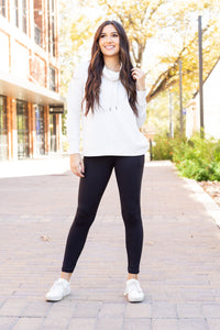 BLACK FULL-LENGTH Leggings with POCKET   - Luxe by Julia Rose®