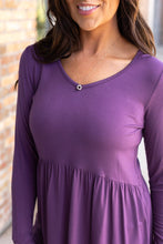 Load image into Gallery viewer, Sarah Long Sleeve Ruffle Top - Purple
