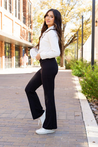 The Liz - Crossover 30"  Bootcut Leggings with Pockets - Luxe by Julia Rose®