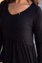 Load image into Gallery viewer, Long Sleeve Sarah Ruffle - Black
