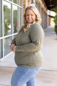 Larissa Long Sleeve Top - Olive