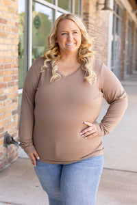 Larissa Long Sleeve Top - Mocha