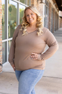 Larissa Long Sleeve Top - Mocha