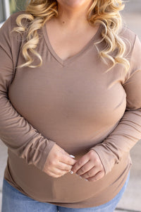 Larissa Long Sleeve Top - Mocha