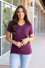 Load image into Gallery viewer, Sophie Pocket Short Sleeve Tee - Burgundy
