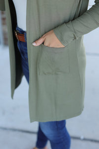 Classic Cardigan - Olive