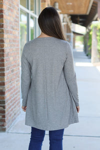 Classic Cardigan - Light Grey